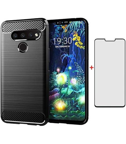 Robuste Schutzhülle Für LG V40 & V40 ThinQ – Stoßfest Mit Displayschutz In Weinrot/Pink