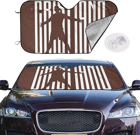Amazon Co Jp 車用 サンシェード クリスティアーノロナウド 5 フロントガラス用 車用 車カバー 自動車カバー 強力吸盤 フロントガラスカバー プライバシー保護 凍結防止シート 防水 雪対策 99 紫外線 落葉対策 普通車 軽自動車 Suvに適用 取り付け簡単 車種汎用 Car