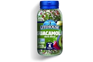 Litehouse Freeze Dried Guacamole Herb Blend - Guacamole Seasoning, Gluten Free, Vegetarian, Keto, Non-GMO, No Refrigeration Required, Great Guacamole Mix Spicy - 0.85 Ounce