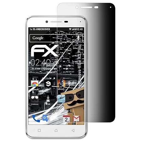 atFolix Blickschutzfilter für Lenovo Vibe K5 Plus Blickschutzfolie, 4-Wege Sichtschutz FX Schutzfolie