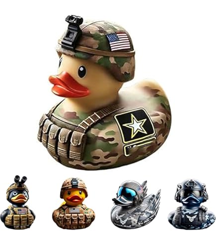 Air Force Rubber Duck Military Resin Duck Statue Hand-Painted