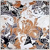 100% Pure Mulberry Silk Scarf 43”*43” Large Square Lightweight Headscarf Women’s Hair Wraps Shawls with Gift Packed