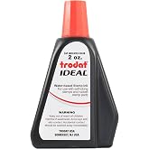 ABC Ink Refill Fluid for Self-Inking Stamp - Red - Use with Most Self Inking and Rubber Stamp Pads