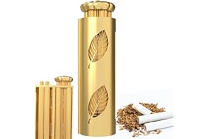 KETAN Cigarette Rolling Machine - Vintage Joint Roller with 70mm Papers, Filters, Tray & Storage Bag - Solid Brass & Pure Copper Roller Machine for Flavours Tobacco - Perfect for Adult Men & Women