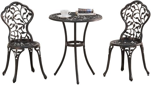 Sunjoy Best Choice Products Cast Aluminum Patio Bistro Furniture Set Amazon Ca Patio Lawn Garden
