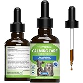 Pet Wellbeing Calming Care for Dogs - Stress Support &amp; Relaxation, 2 oz | NASC Certified &amp; Vet-Formulated Liquid Calming Supplement with Adaptogens for Emotional, Behavioral &amp; Nervous System Support