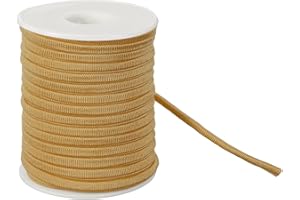 uxcell Nylon Elastic Cord, 1/4 Inch 21.87 Yard Stretchy Spandex Cord, Braided Stretch Straps for Bracelets Hair Ties Sewing D