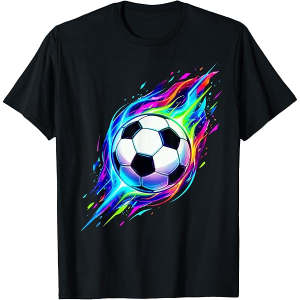 Amazon.com: Football Flames Burning Kids Boys Football Player T