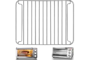 GWYSY Countertop Toaster Oven Accessories for BLACK DECKER 4 Slice Toaster Oven, 10.8×9.8x 0.7'' Stainless Steel Toaster Oven Replacement Parts Baking Rack Wire Rack