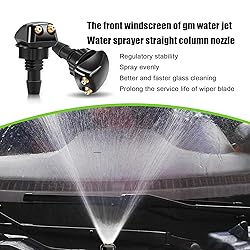 Fluher 2 PCS Car Front Windshield Water Spray