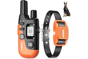 Jugbow Shock Collar for Dogs - 4200FT Dog Training Collar with Remote for 15-120lbs Medium Large Dog, with LED Light IPX8-Waterproof Rechargeable E-Collar with Beep (1-3), Vibration(1-3), Shock(0-16)