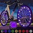 Activ Life 2-Tire Pack LED Bike Wheel Lights with Batteries Included! Get 100% Brighter and Visible from All Angles for Ultimate Safety and Style
