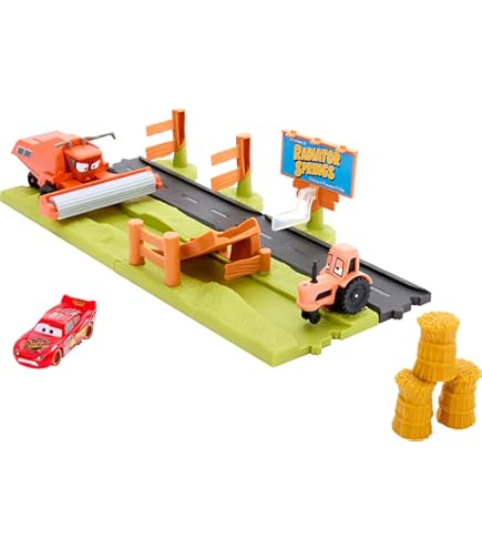 thumbnail image 2 of Cars 3 Frank With Cows Toy | 1:55 Scale Die-cast Lightning McQueen Movie Car 2 of 14
