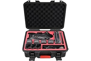 FPVtosky Waterproof Hard Case for DJI Mavic 4 pro Fly More Combo, Fits RC2/RC pro 2 Controller, Stores up to 5 Batteries, Cha
