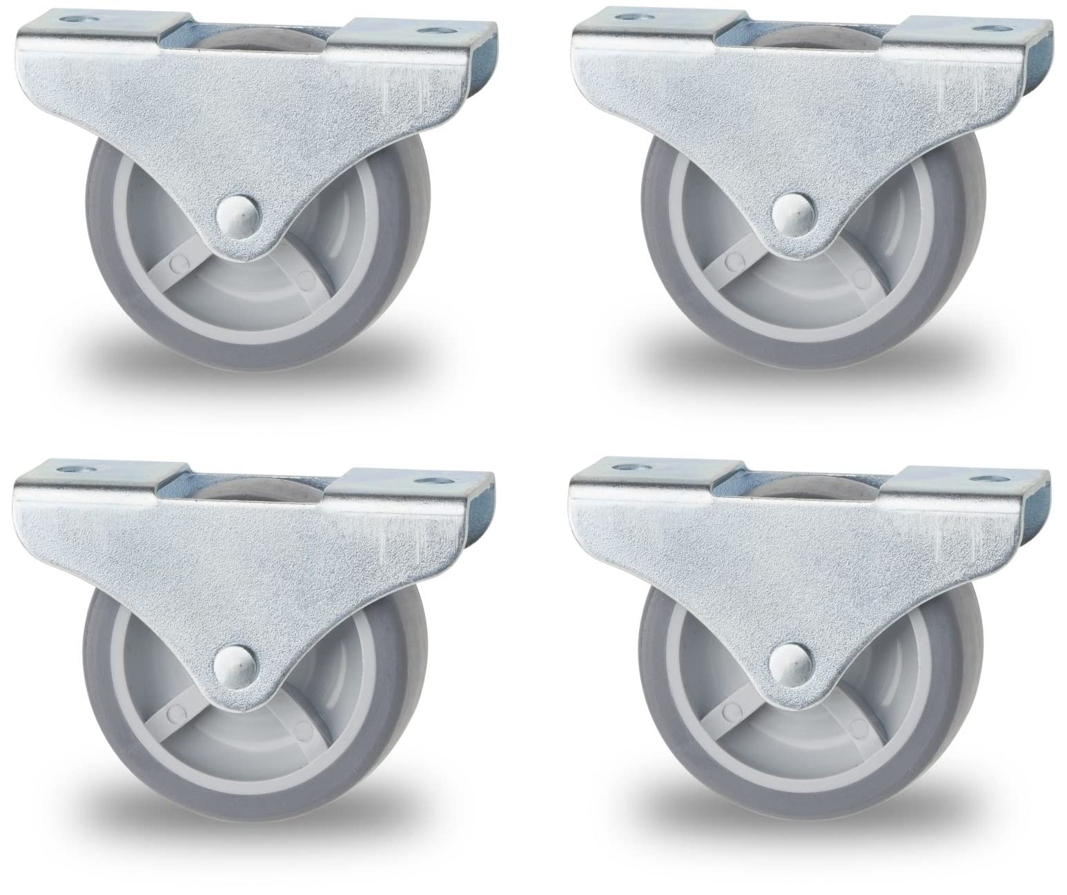 cyclingcolors 4 x Furniture Castors 25 mm Swivel Castors 25 kg/Roller Transport Castors Apparator Roller Rubber Castors