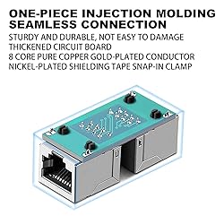 Dingsun RJ45 Coupler 2 Pack in-Line Coupler Female
