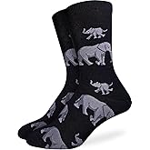 Good Luck Sock Men's Elephant Family Socks, Adult, Shoe Size 7-12