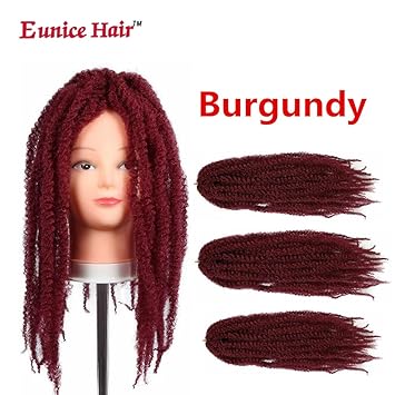 Amazon Com 3 Packs Eunice Hair Afro Kinky Marley 18 Inch Braids