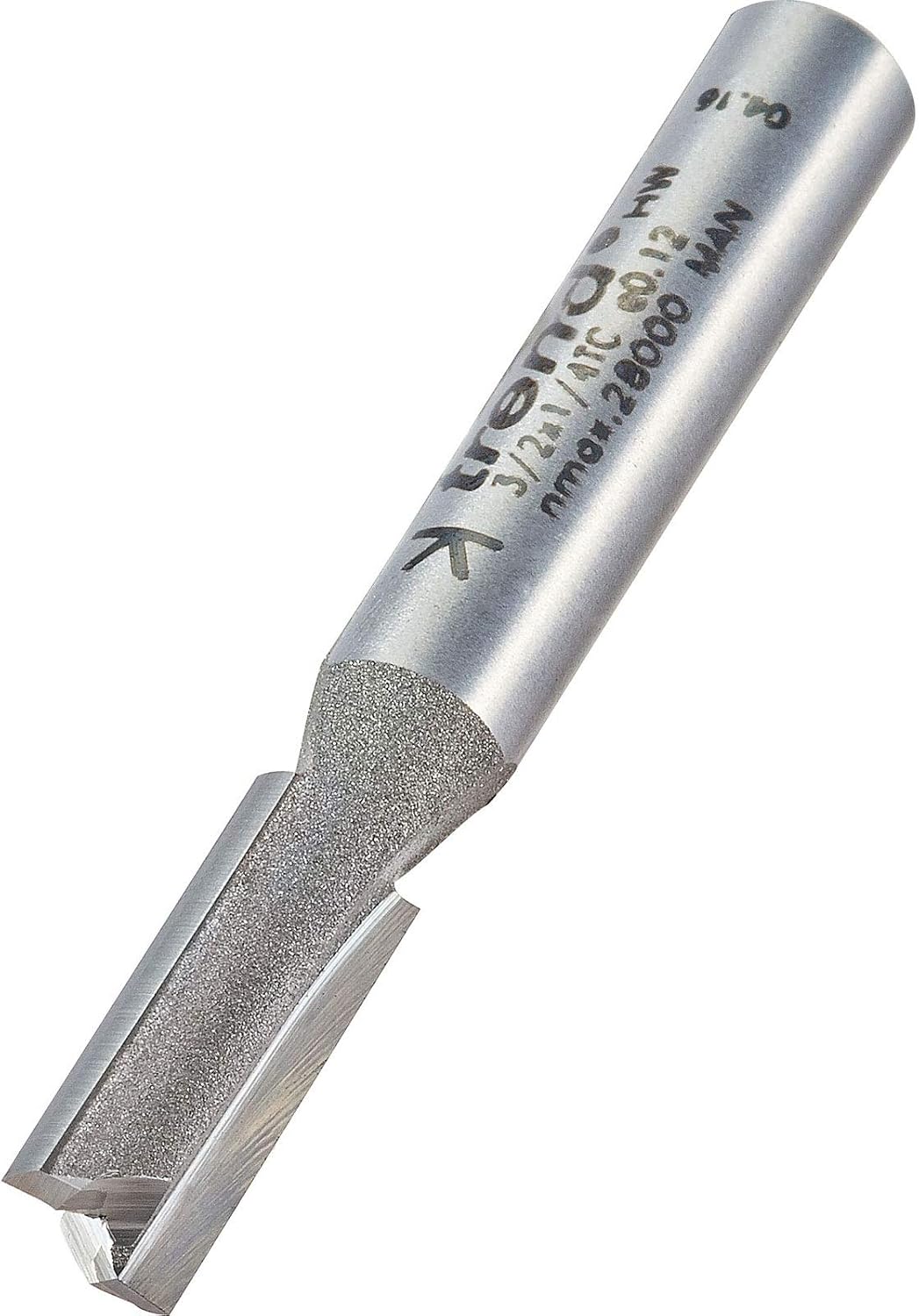 Trend Professional Straight Two Flute Router Cutter, 1/4 Inch Shank, 6mm Cut Diameter, 16mm Cut Length