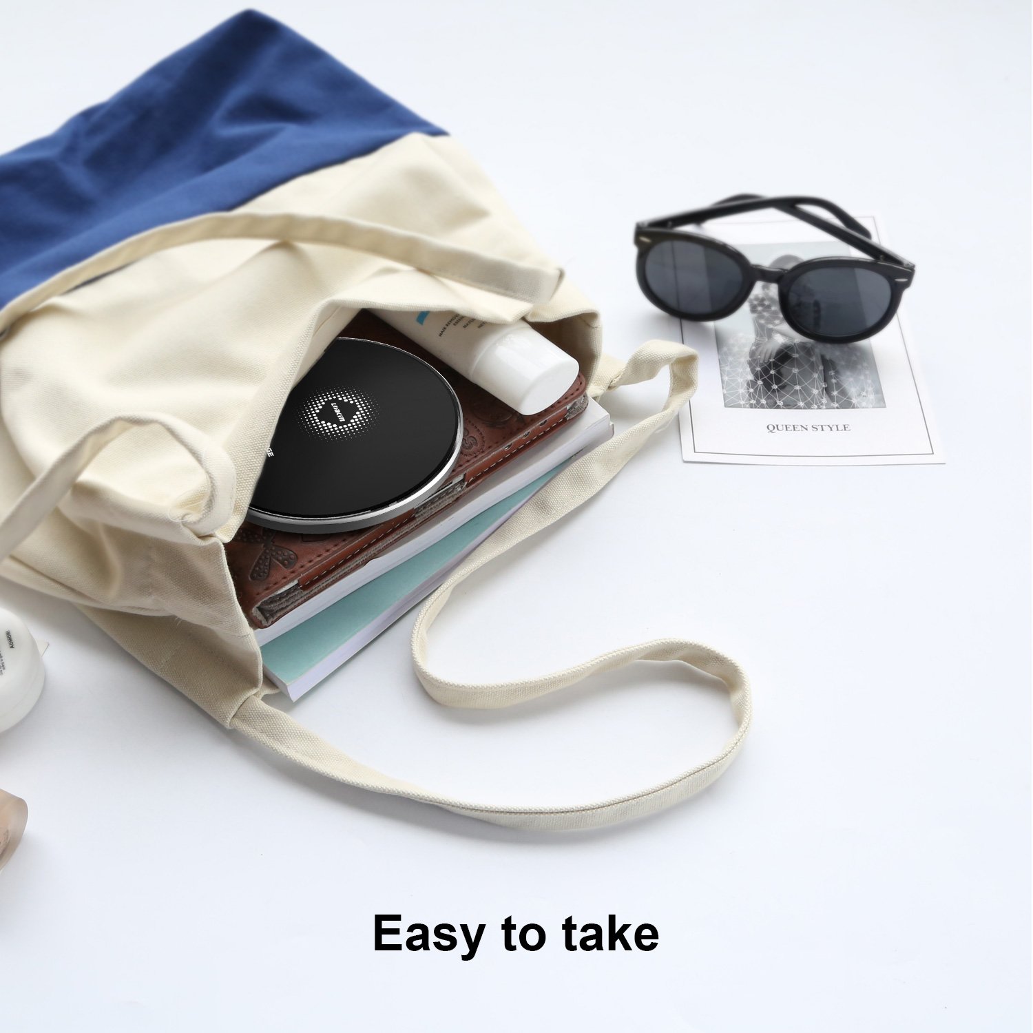 Fast Wireless Charger, LOBKIN Ultra Slim Qi Wireless Charger QC 3.0 Quick Charge Portable Charging Pad for iPhone X, iPhone 8/8 Plus, Samsung Galaxy S9/S9 Plus/Note 8/S8/S8 Plus (Black)