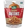 Fresh Gourmet Lightly Salted Crispy Onions | 3.5 Ounce (Pack of 6) | Low Carb | Crunchy Snack and Salad Topper