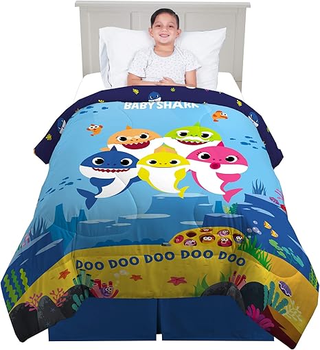 baby shark bedding twin