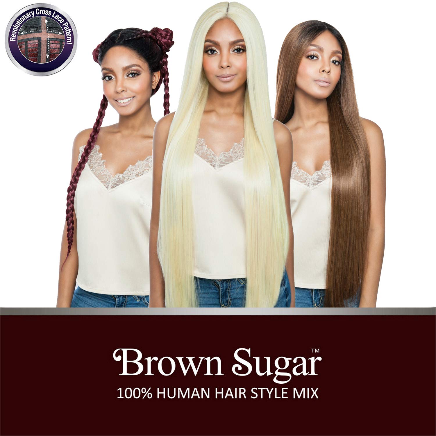 Amazon Com Isis Human Hair Blend Lace Front Wig Brown Sugar