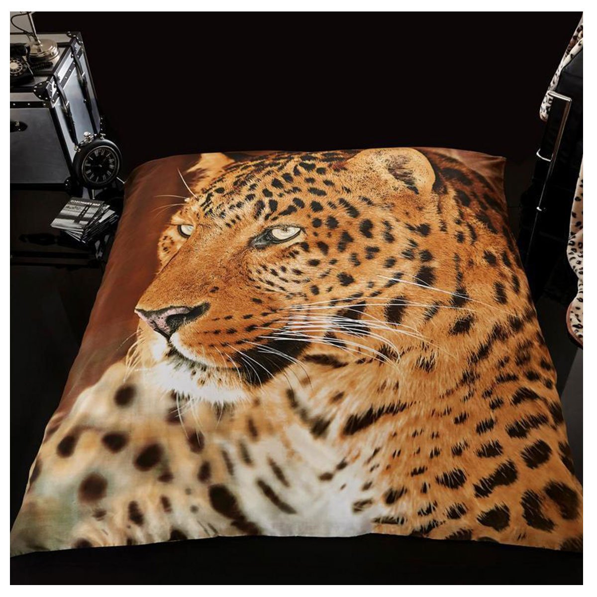 GC GAVENO CAVAILIA Super Soft Faux Fur Fleece Blanket 3D Animal Print Throw Leopard 150x200 cm, Polyester, Multi-Colour, Double