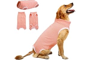 MIGOHI Recovery Suit for Dog After Surgery, Reusable Pet Spay Surgery Surgical Recovery Snugly Suit for Abdominal Wounds, Pro