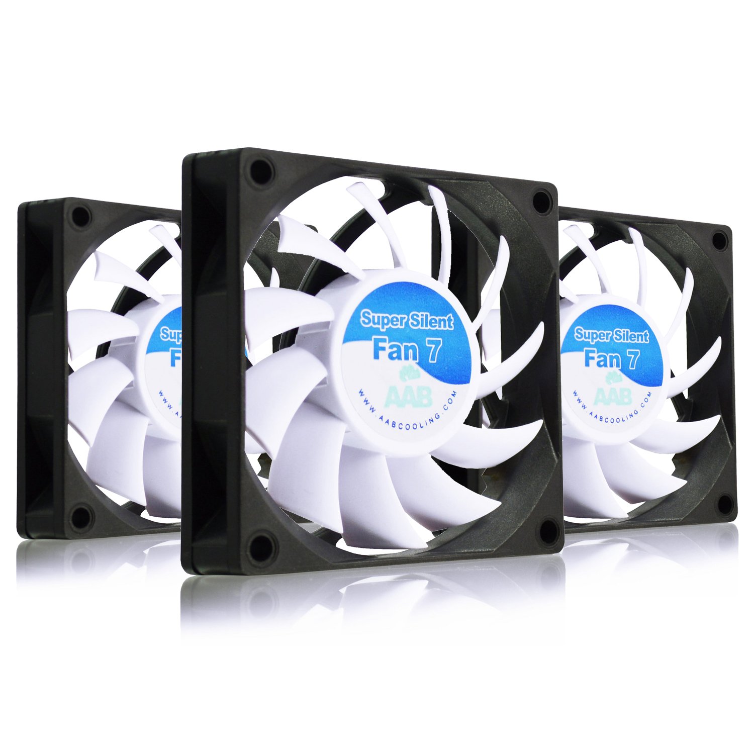 AAB Cooling Super Silent Fan 7 Silent and Efficient 70mm Fan with 4