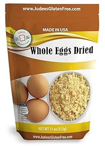 Judee's Whole Egg Powder (11 oz)(Non-GMO, Pasteurized, Made in USA, 1 Ingredient no additives, Produced from the Freshest of Eggs)