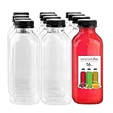 Empty Plastic Juice Bottles Bulk with Caps for