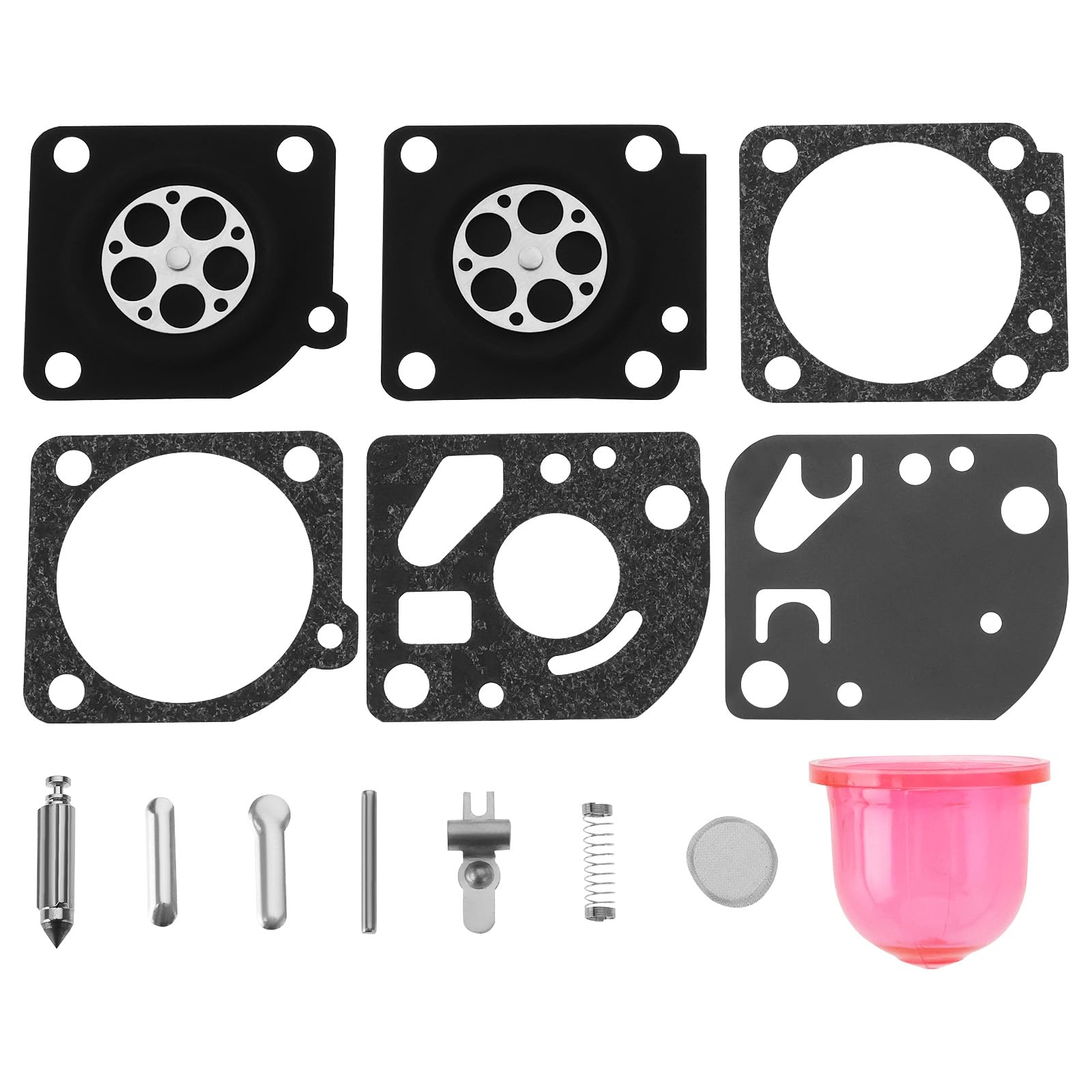 Create idea 1 Set of Carburetor Repair Rebuild Kit Compatible with McCulloch Trim Mac strimmer TM 210 ZAMA RB-73 RB73 for Home Gardening and Garden Maintenance