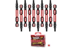 Geinxurn 10Pieces 2 In. T10 Impact Tough Magnetic Screwdriver Bit Set, #10 Torx Head Power Bits, S2 Alloy Steel Star Bits with Storage M-Box