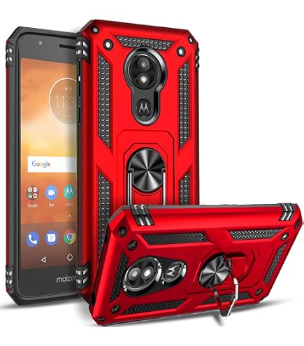 Custodia Per Motorola Moto E5 Cruise/XT1921 Con Glitter E Pellicola Inclusa – Trasparente/Viola