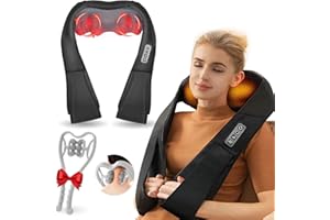 IFGOOOO Neck Massager for Pain Relief,Mothers Day Gifts for Mom,Shiatsu Back and Neck Massager with Heat,Electric 4D Massage Pillow,Gifts for Women Men Mom Dad(NOT Cordless)