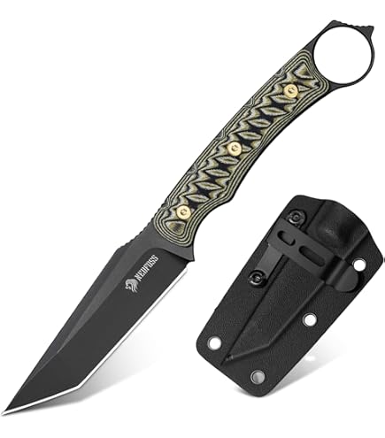 Amazon.com : KANSEPT Niko Fixed Blade Knife, 3.54'' Blackwash D2