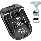 Fybemax Battery Adapter DM18M for Makita 18V Tools, for Dewalt 20V & for Milwaukee 18 Volt to for Makita 18V Battery Tools, with USB Charging Port