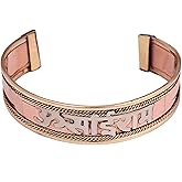 NAISHA Indian Copper Bracelet Hand Crafted Chakra Bracelets Jewelry Cuff Gift Bangle Women Men