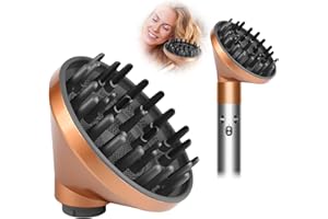 WAJIAYON Upgraded Diffuser Attachment for Dyson Airwrap HS05 HS03 HS01, Converting for Dyson Airwrap Styler to Hair Dryer Diffuser Attachment, Bigger Diffuser Nozzle to Dryer Faster-Gold