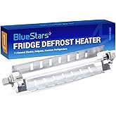 [Upgraded] BlueStars WR51X10055 Refrigerator Defrost Heater for G.E | Compatible with G.E Hotpoint Kenmore Refrigerators - Replaces AP3183311 914088 AH303781 EA303781 - Upgraded with METAL SHIELD