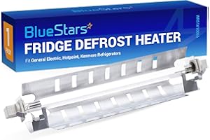 BlueStars Upgraded WR51X10055 Refrigerator Defrost Heater Replacement - with METAL SHIELD - Compatible with G.E & Kenmore Refrigerators - Replaces AP3183311 914088 AH303781 EA303781