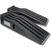 PEAKTOW Car Ramp 6-1/4" Lift 6,500 Lbs Capacity Per Pair 13,000 Lbs G.V.W, Vehicle Service Ramp, 2-Pack, Black, PTN0003