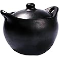 Ancient Cookware, Rounded Chamba Clay Soup Pot, Large, 6 Quarts
