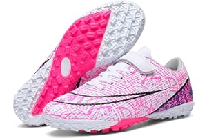 tevzolpa Soccer Cleats for Kids Turf Soccer Shoes Indoor Boys Girls Football Shoes Youth TF AG Artificial Ground Trainning Athletic Sneakers Outdoor