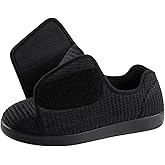 Ravelier Men's Adaptive Wide Width Diabetic Comfort Slipper Shoe