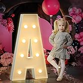 Marquee Letters 3 Feet Tall 3FT Large Light Up Letters A for Backdrop Big Marry Me Sign Birthday Party Decorations Engagement Party Pre-Cut Foam Board