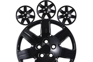 AUTOFREE 16” Hubcaps for 2006-2011 Honda Civic Steel Wheels - Set of 4, Bolt-on Design, Black Lacquer Wheel Rim Covers, ABS & PC Material, 16-Inch Black Lacquer 4-Pack