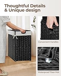 GREENSTELL Laundry Hamper with lid, No Install