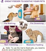 Azyh 2 Licking Mat for Dogs & Cats with 77 Suction Cups 20x20 cm view 5